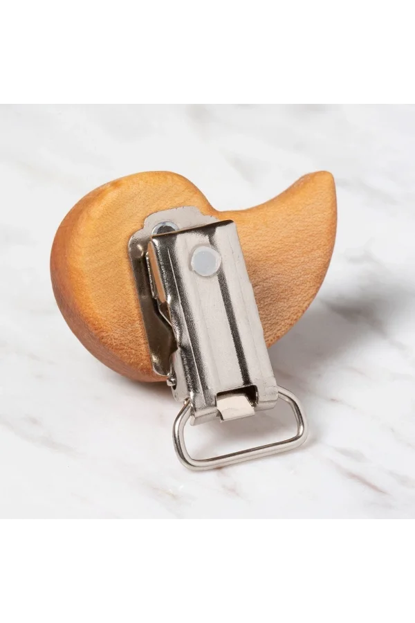 Hobi Baby Salyangoz Figürlü Organik Ahşap Emzik Kl