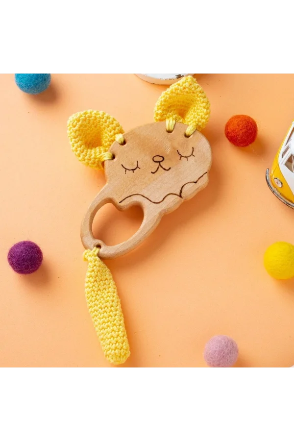 Hobi Baby Yunus Balığı Figürlü Organik Ahşap Diş K