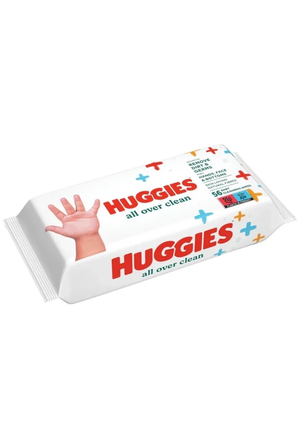 Huggies All Over Clean Bebek ve Çocuk Islak Mendili 10x56 Yaprak