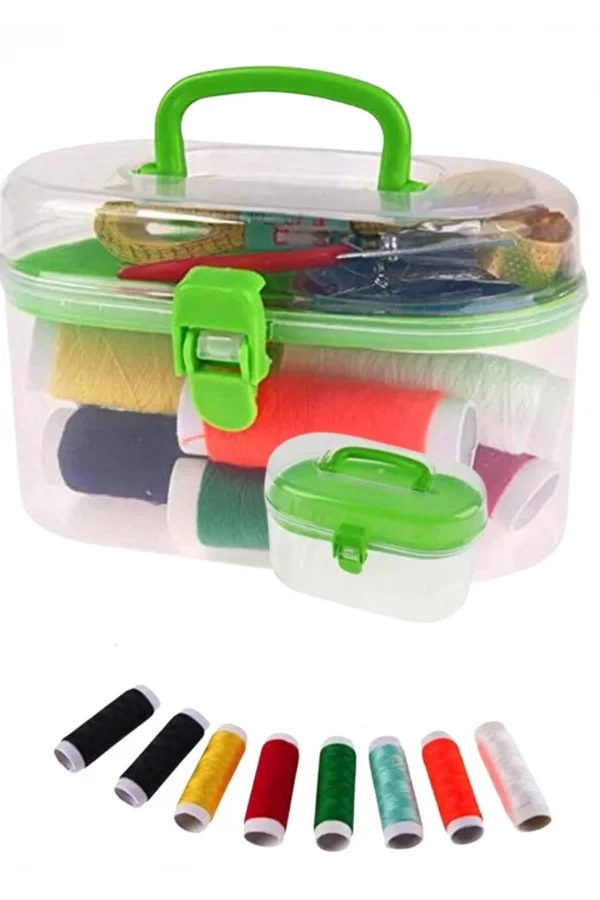 İplik Set Oval Plastik Dikiş Seti