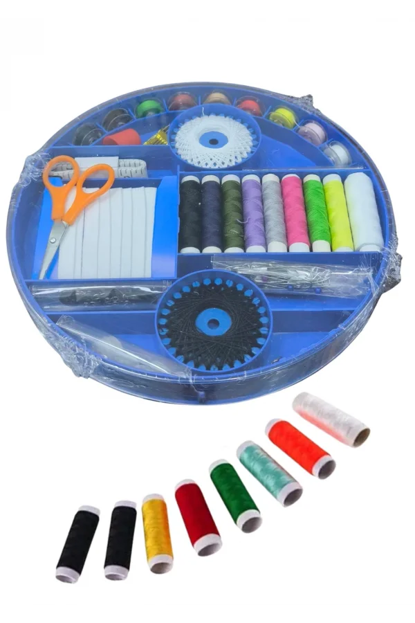 İplik Set Yuvarlak Plastik Dikiş Seti