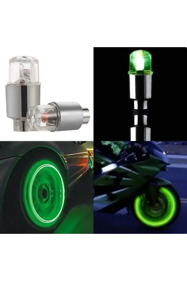 Işıklı Bisiklet Araba Sibop Kapağı 2 Adet