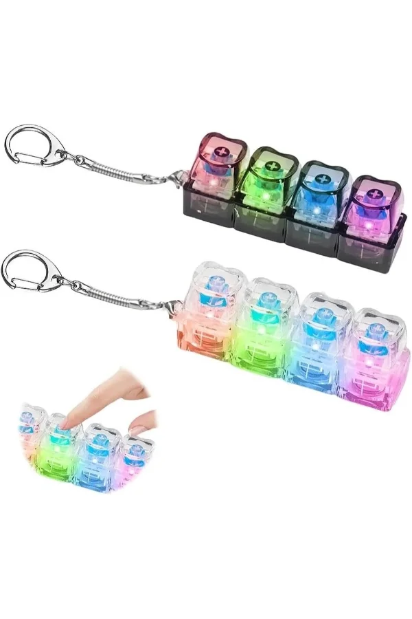 Işıklı Klavye Tuşu Switch Anahtarlık