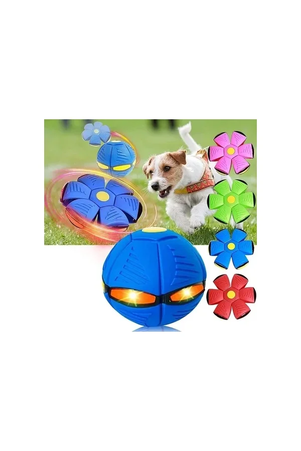 Işıklı Zıplayan Frizbi Evcil Hayvan Topu