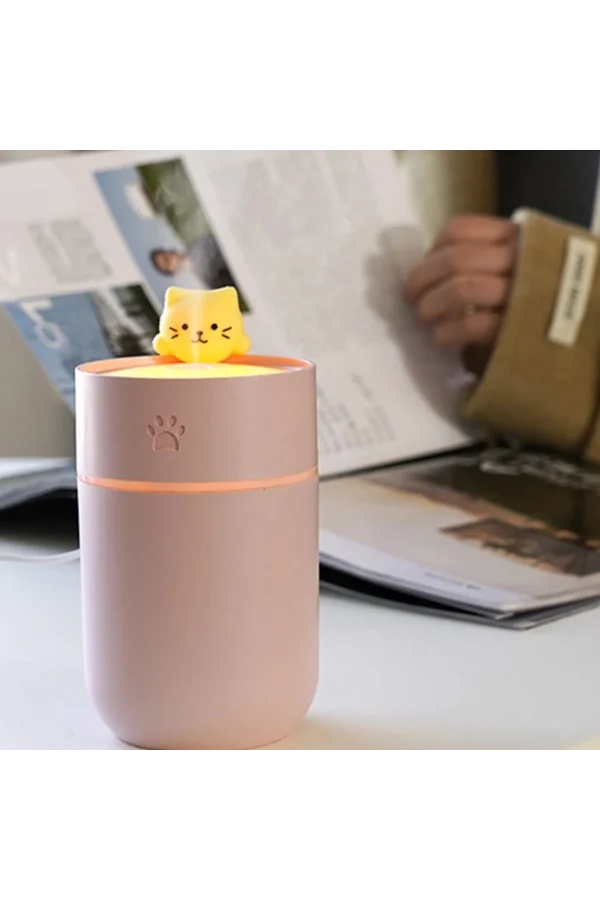 Isınan Kedi Mini USB Sessiz Hava Nemlendiricisi