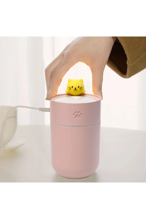 Isınan Kedi Mini USB Sessiz Hava Nemlendiricisi