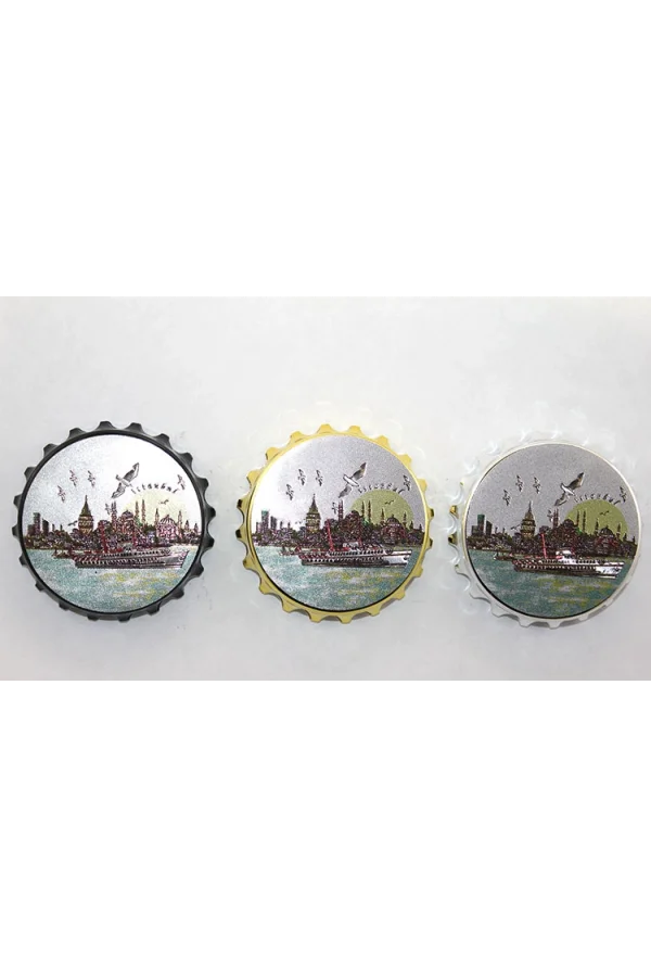 İstanbul Temalı Gazoz Kapağı Magnet - Model 1