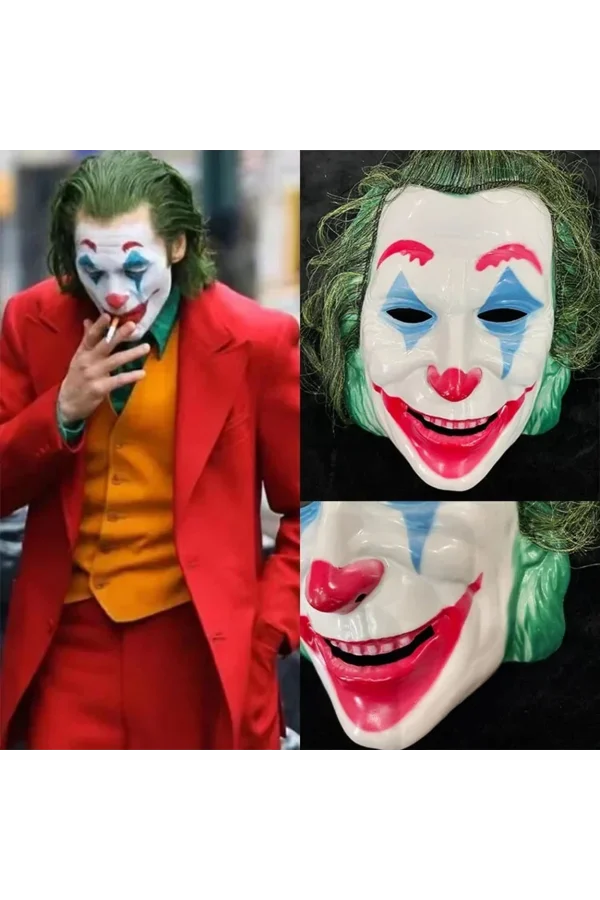 Joaquin Phoenix Joker Maskesi Yeşil Saçlı