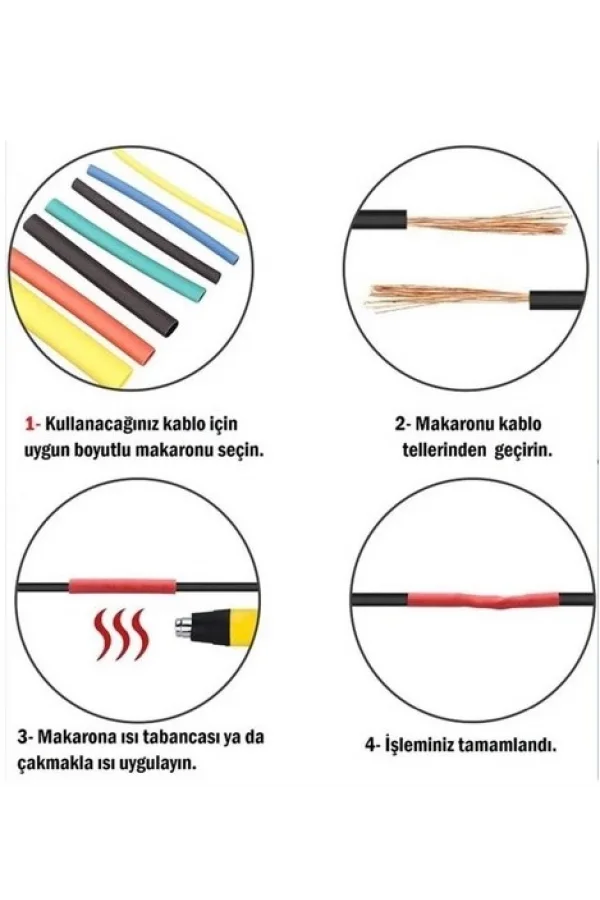 Kablo Koruyucu Makaron Seti 164 Parça