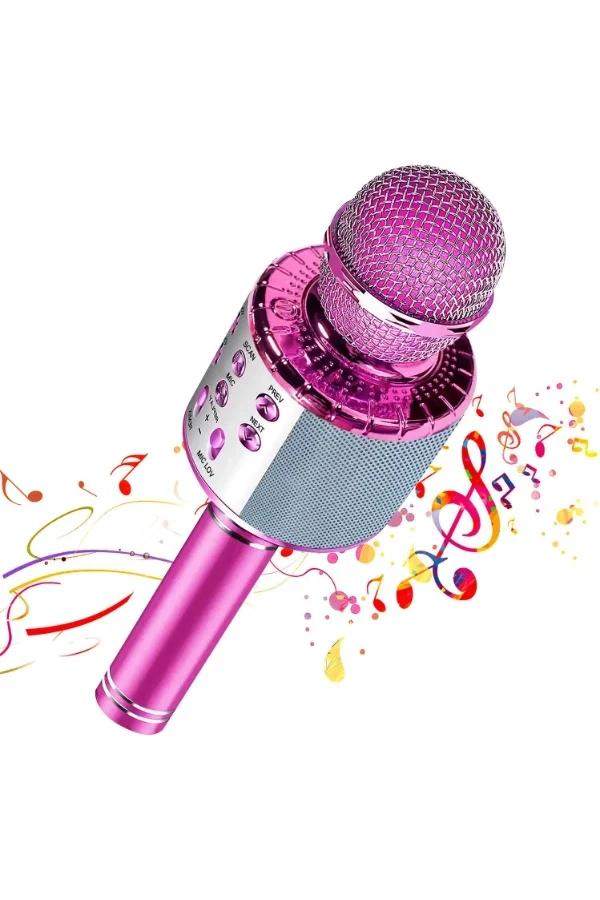 Kablosuz Hoparlörlü Bluetooth Karaoke Mikrofonu