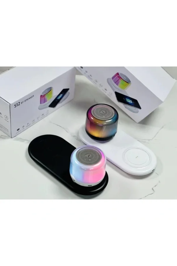 Kablosuz Şarj Standlı Bluetooth Hoparlör