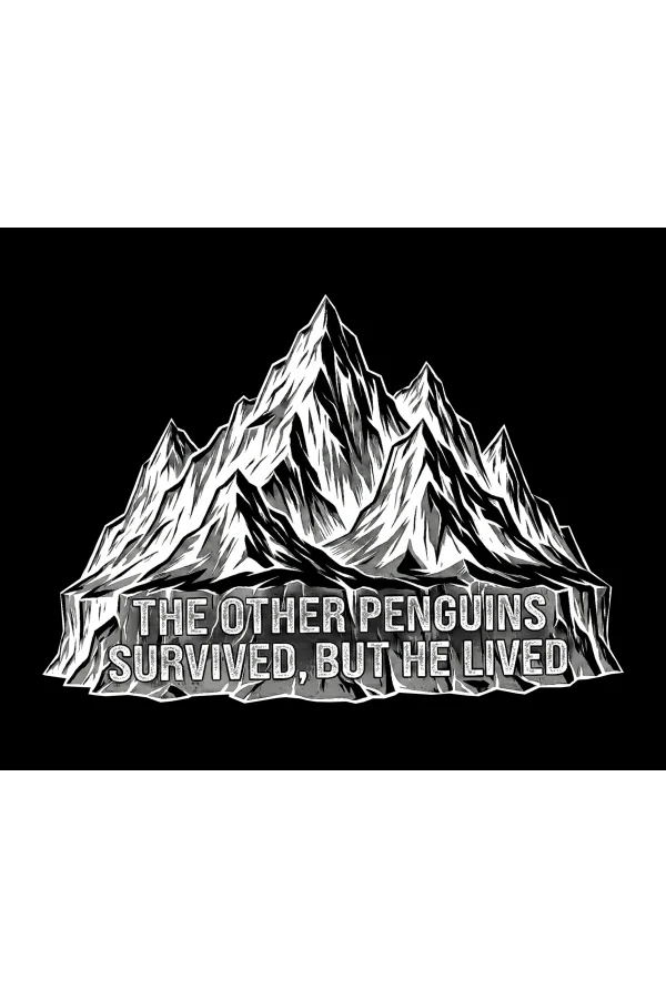 Kadın Nihilist Penguen Temalı Oversize Kapüşonlu Sweatshirt - Siyah