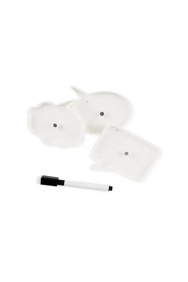 Kalemli Konuşma Balonu Tasarımlı 3lü Magnet Seti