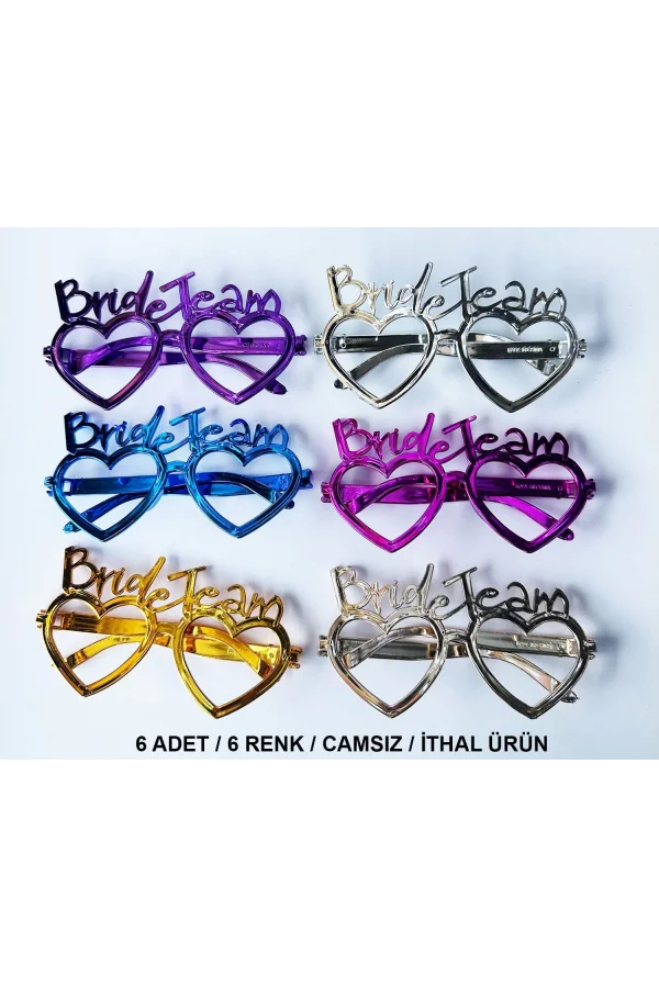 Kalpli Bride Team Gözlük Seti 6 Renk