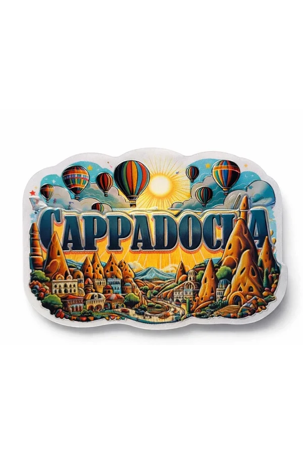 Kapadokya Temalı Silikon Buzdolabı Magneti Model 1
