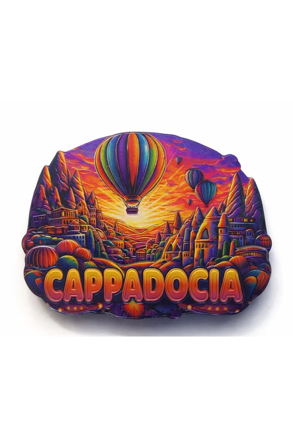 Kapadokya Temalı Silikon Buzdolabı Magneti Model 2