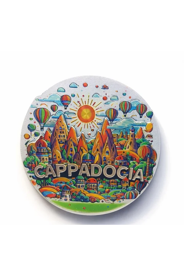 Kapadokya Temalı Silikon Buzdolabı Magneti Model 3