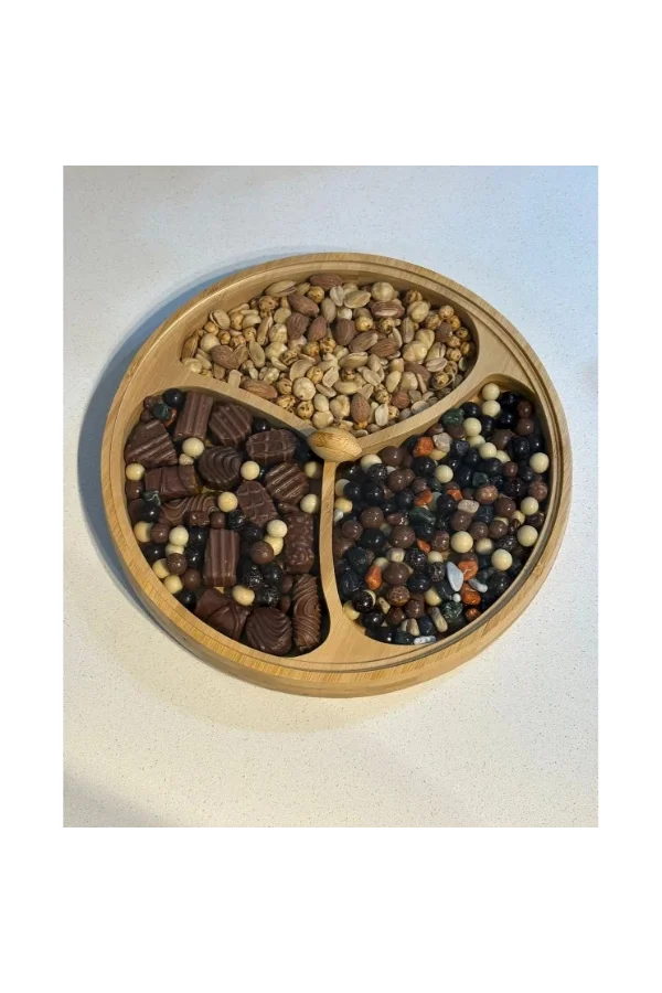 Kapaklı 3 Bölmeli Çerezlik