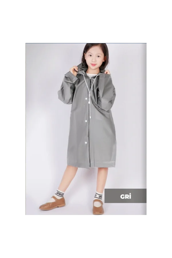 Kapüşonlu Çocuk Yağmurluk