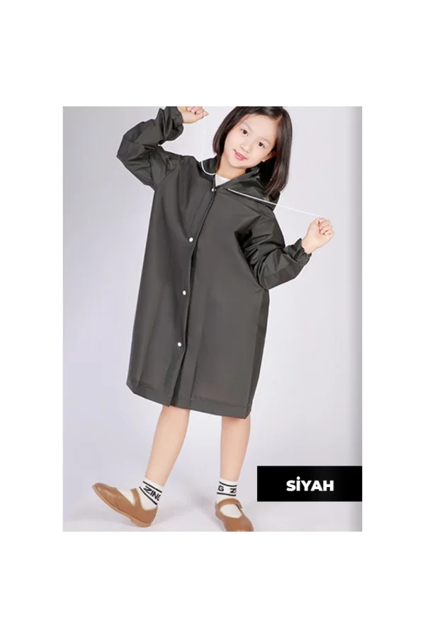 Kapüşonlu Çocuk Yağmurluk