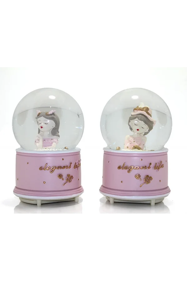 Kar Küresi Işıklı Müzikli 13 Cm No 2
