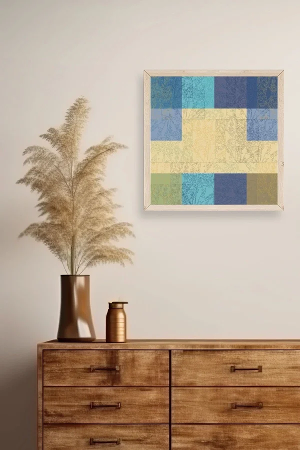 Kare Ahşap Çerçeveli Tablo