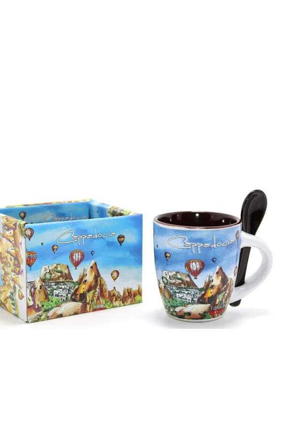 Kaşıklı Yöresel Kahve Fincanı Tekli Model 1