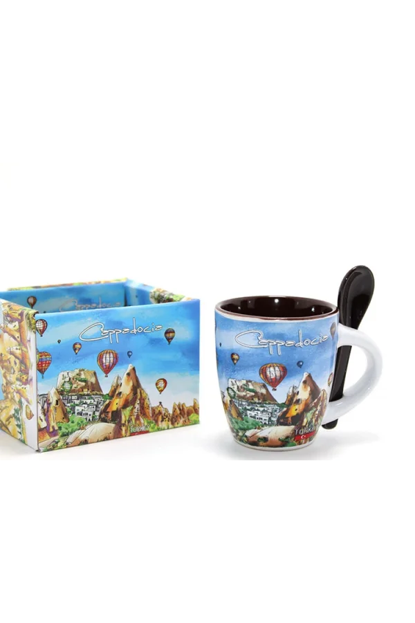 Kaşıklı Yöresel Kahve Fincanı Tekli Model 1