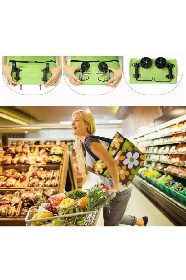 Katlanabilir Pazar Arabası