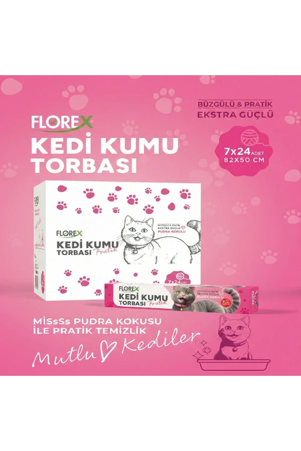 Kedi Kumu Torbası Pudra Kokulu