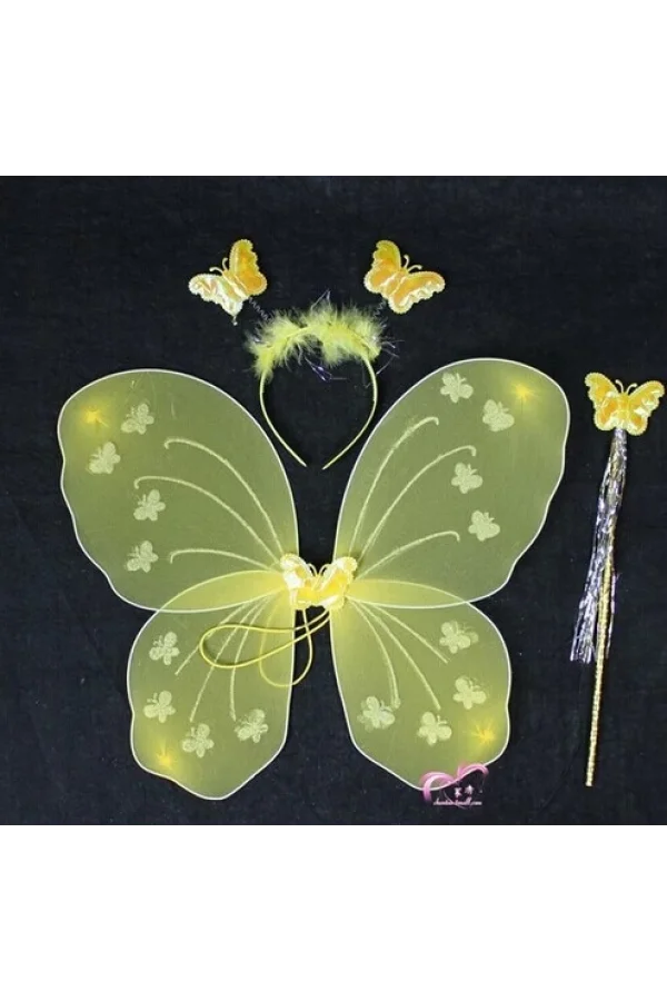 Kelebek Kanat Seti Sarı Renk