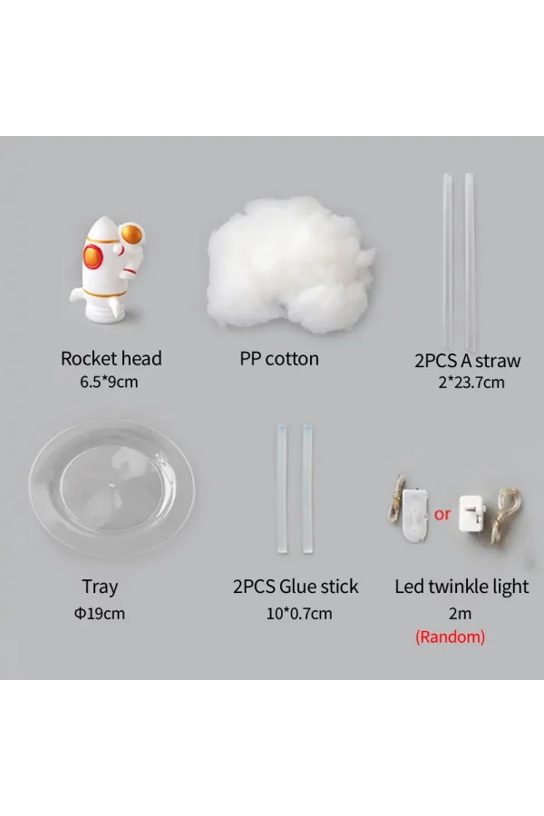 Kendin Yap Uçan Astronot Tasarımlı Gece Lambası