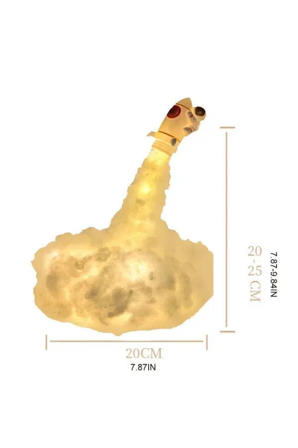 Kendin Yap Uçan Astronot Tasarımlı Gece Lambası
