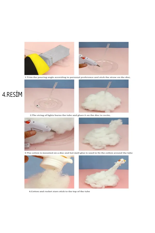 Kendin Yap Uçan Astronot Tasarımlı Gece Lambası