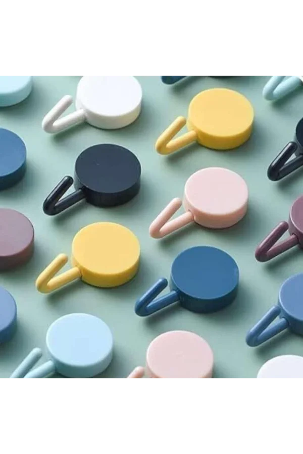 Kendinden Yapışkanlı Renkli Duvar Askısı