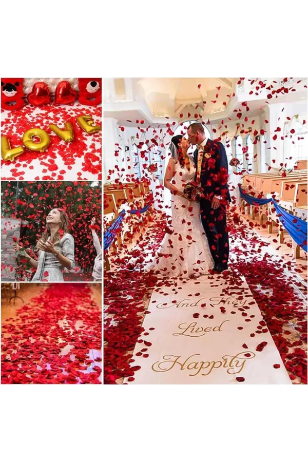 Kırmızı Renk Gül Yaprağı – 1 Paket 100 Adet