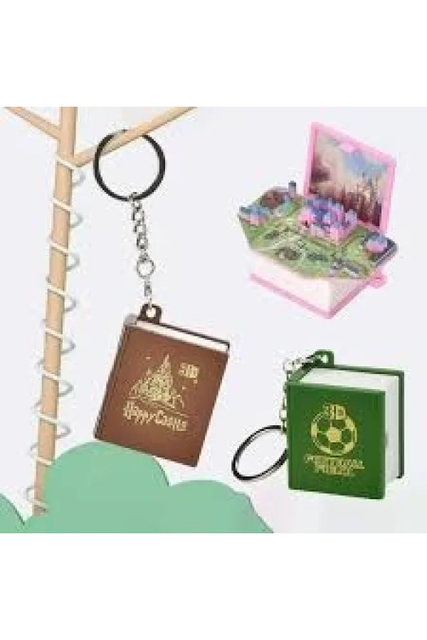 Kitap Şeklinde 3D Anahtarlık