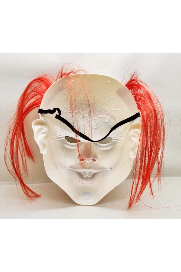 Kızıl Saçlı Joker Palyaço Maskesi