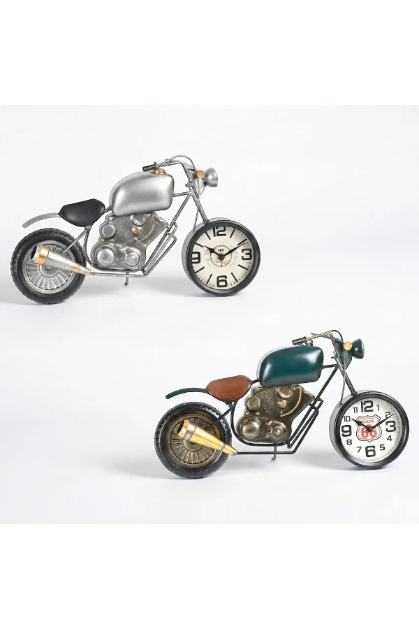 Klasik Motor Tasarımlı Masaüstü Saat