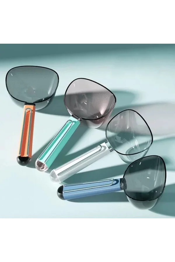 Klipsli Ölçekli Kedi Köpek Mama Küreği