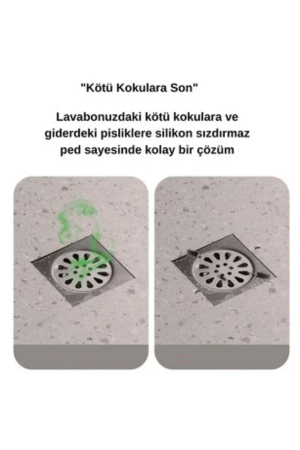 Koku Önleyici Silikon Gider Kapağı