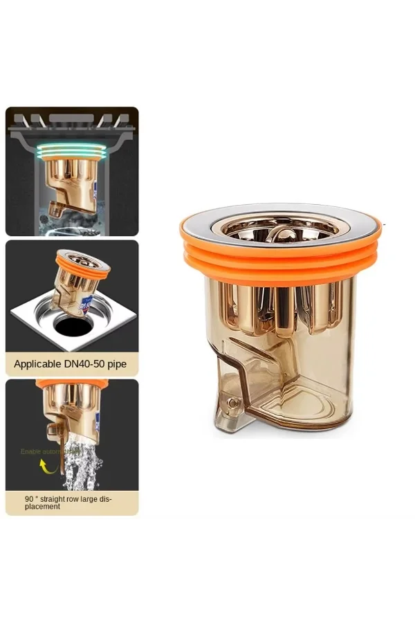 Koku ve Geri Akış Önleyici Gider Aparatı