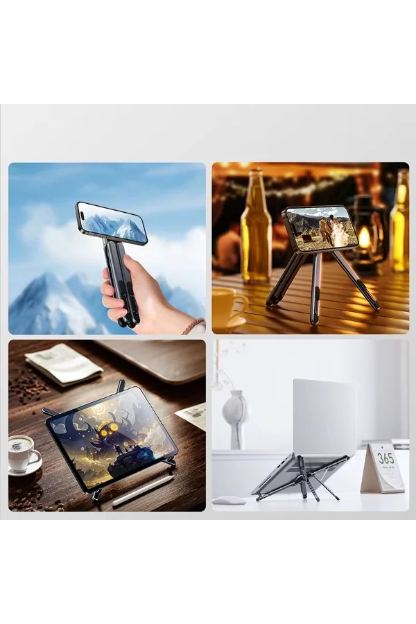 Kompakt Manyetik Telefon Tablet Laptop Tutucu