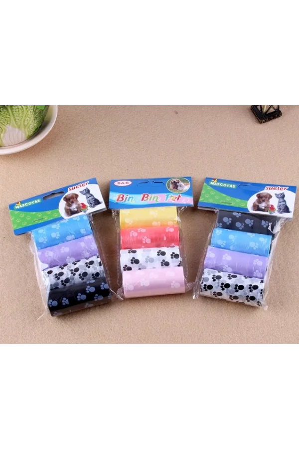 KÖPEK KAKA POŞETI 4LÜ SET