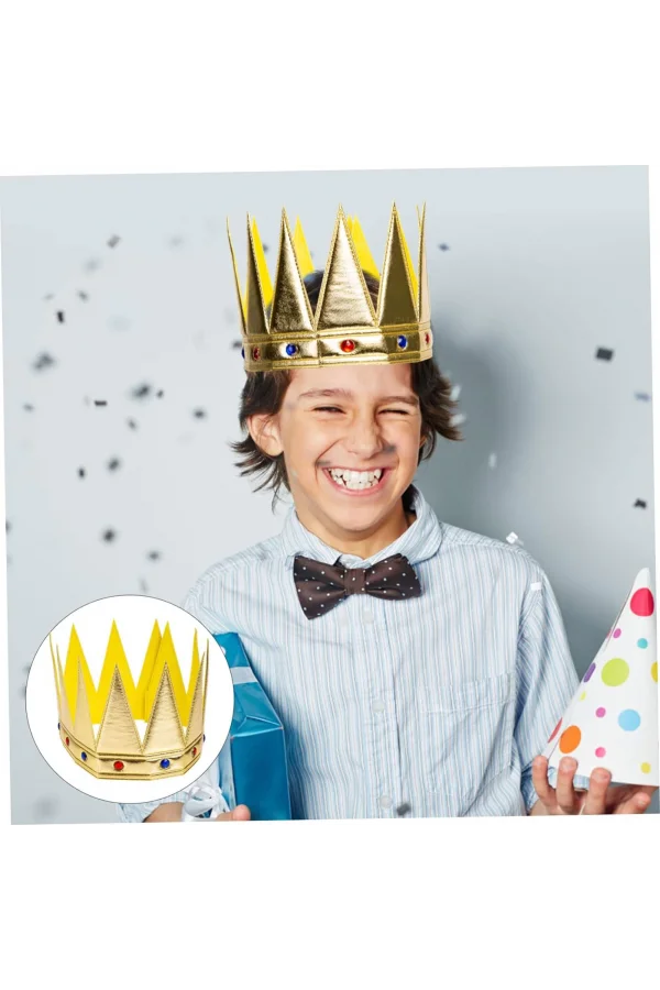 Kral Kraliyet Tacı Yetişkin Çocuk Uyumlu