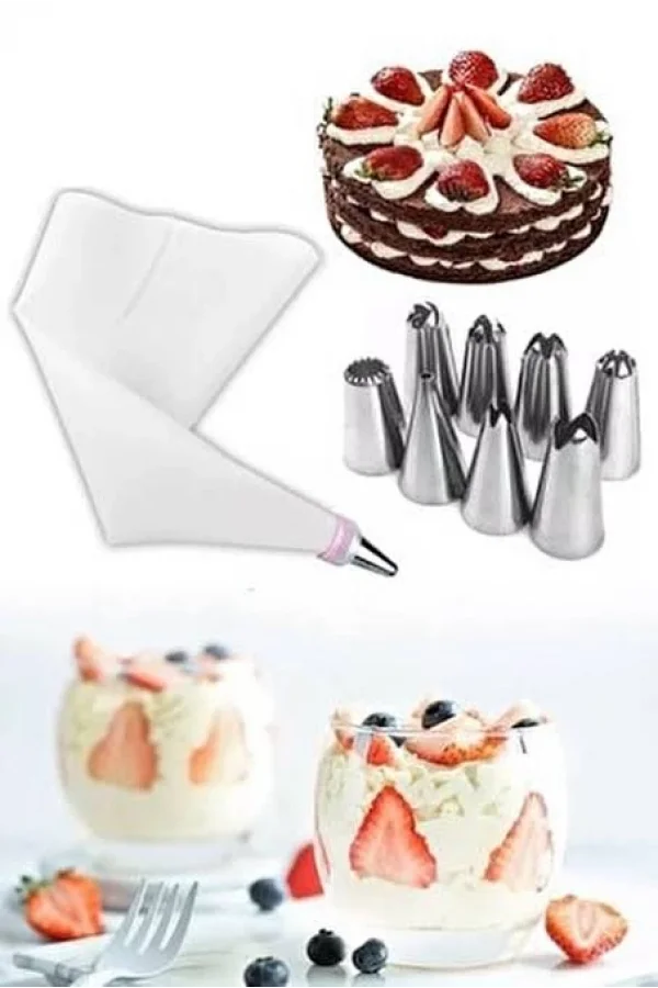 Krema Sıkma Seti 10 Parça