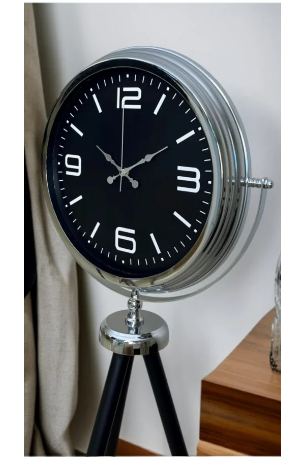 Krom Asil Tripod Ayaklı Saat
