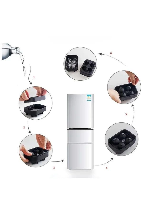 Kuru Kafa Şekilli Silikon Buz Kalıbı