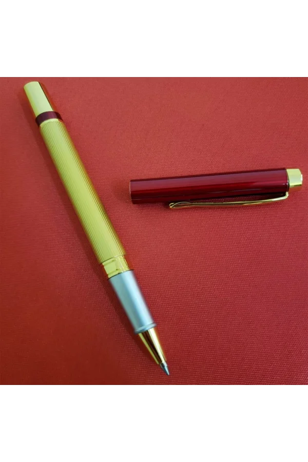 Kutulu Kırmızı Gold Tasarım Roller Kalem