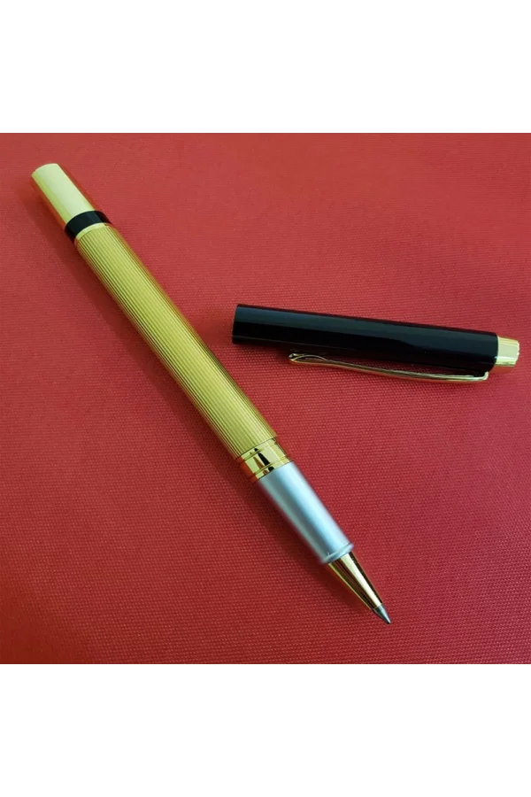 Kutulu Metal Roller Gold Siyah Kalem